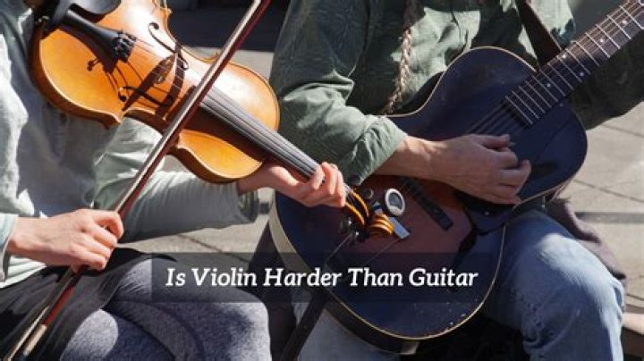 Is violin harder than guitar?
