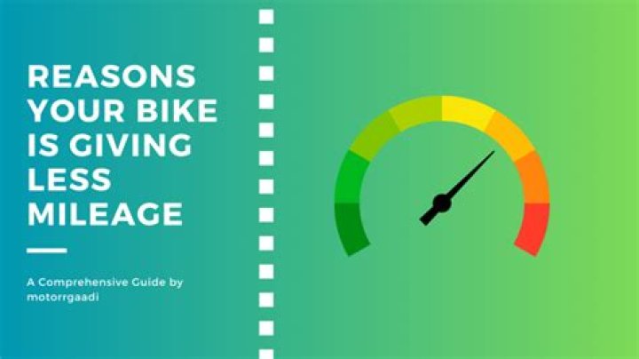 Why my bike is giving less mileage?
